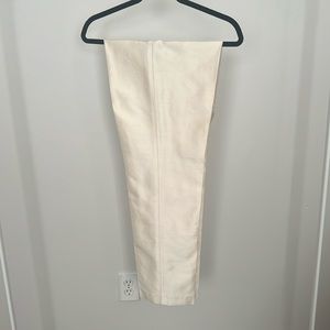 Mid-waist silk trousers